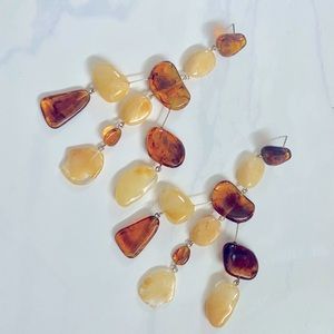 Cult Gaia Sloane Stone Earrings Tortoise